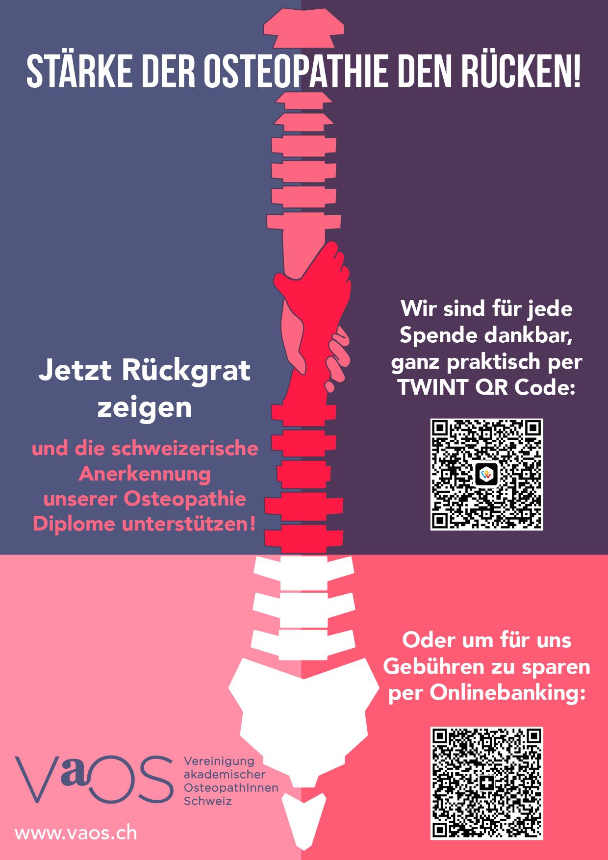 Flyer Spenden VaOS